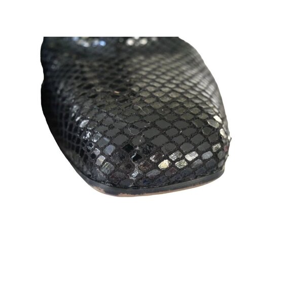 NWOB Franco Sarto Marquee Bootie in Black Snake 9 - Picture 6 of 10